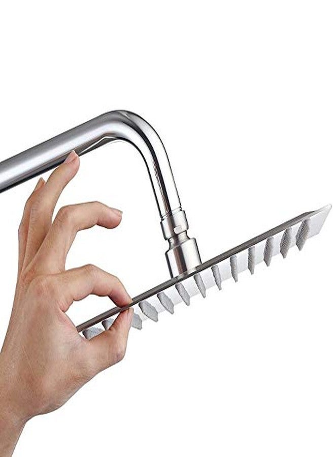 MLD 12 x 12 inch Square Stainless Steel Rain Shower Head with 458mm (18") Long SS Square Shower arm Combo,Free TAFLON TAP - Image 3